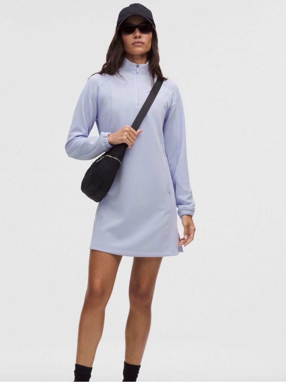NWOT Lululemon softstreme half zip mini dress size XS